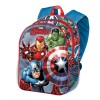 Mochila 3D Avengers Marvel 31x27x11cm.