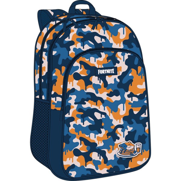 Mochila Adaptable Blue Camo Fortnite 42x32x20cm.