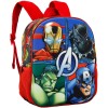 Mochila 3D Avengers Marvel 31x27x11cm.