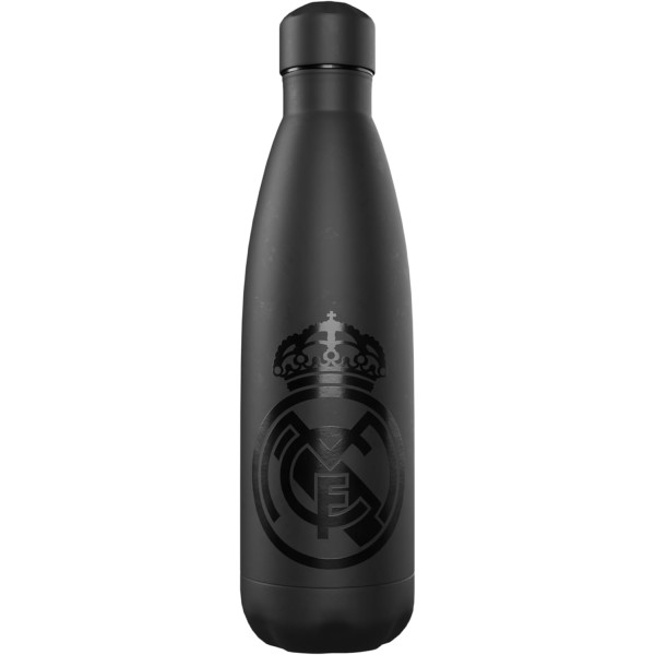 Botella Real Madrid Negra Rubberizada Doble Pared 550ml