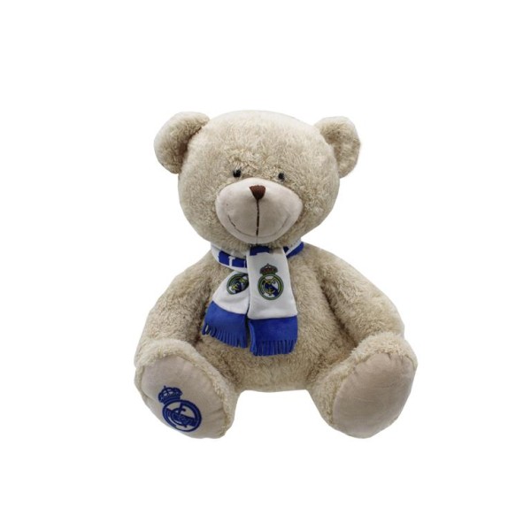 Real Madrid Peluche Osito Con Bufanda 35 cm