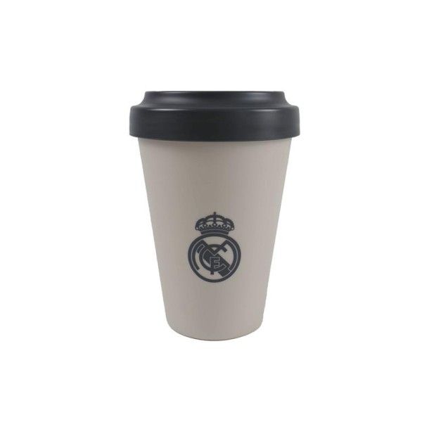 Real Madrid Vaso Para Llevar Crema Empolvado 400Ml.