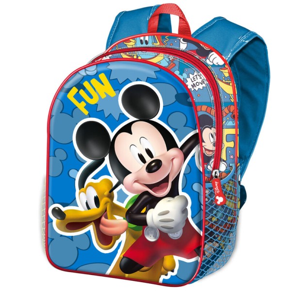 Mochila Basic Mickey Disney Adaptable 31x39x15cm.