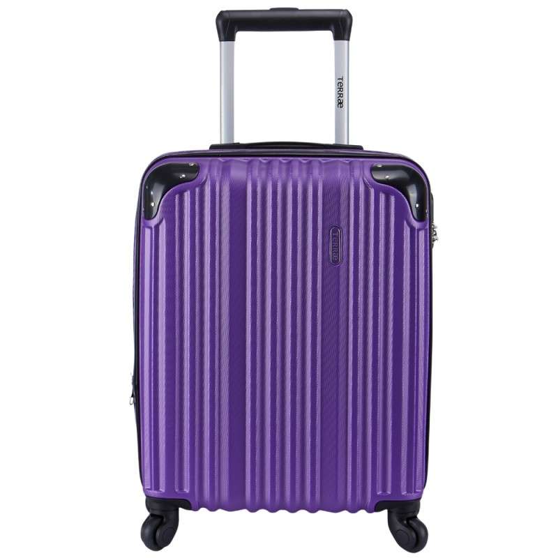 Maleta De Cabina Extensible Terrae Morado 40x55cm.