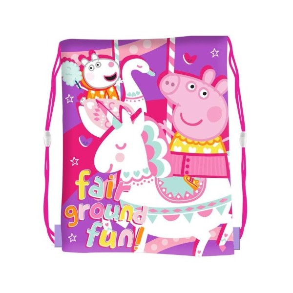 Saco Peppa Pig 44X33 210D Front Side Printed