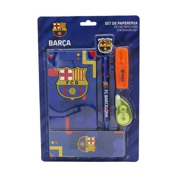 Set De Papeleria Con Blog De Notas F.C.Barcelona