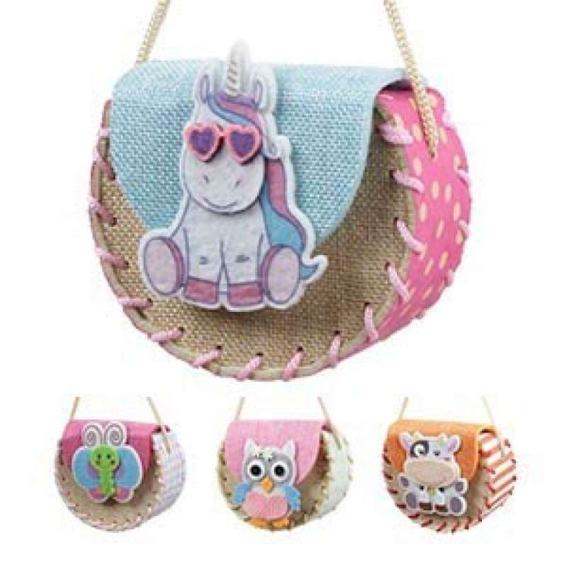 BOLSO MEDIA LUNA ANIMALES 12 CM