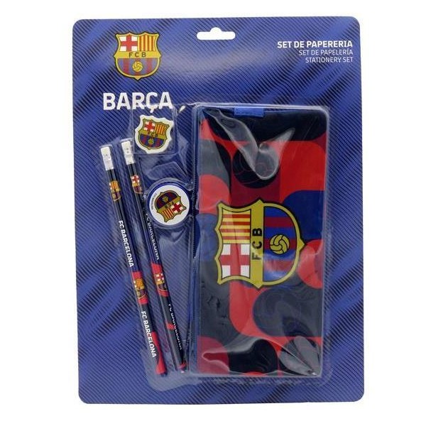 Set De Papeleria Con Portatodo Triple F.C.Barcelona