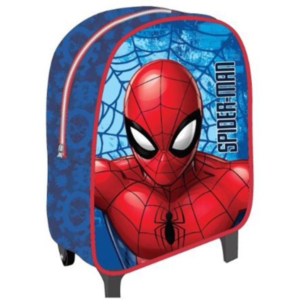 Mochila Carro Spiderman Marvel 24x28x10cm.