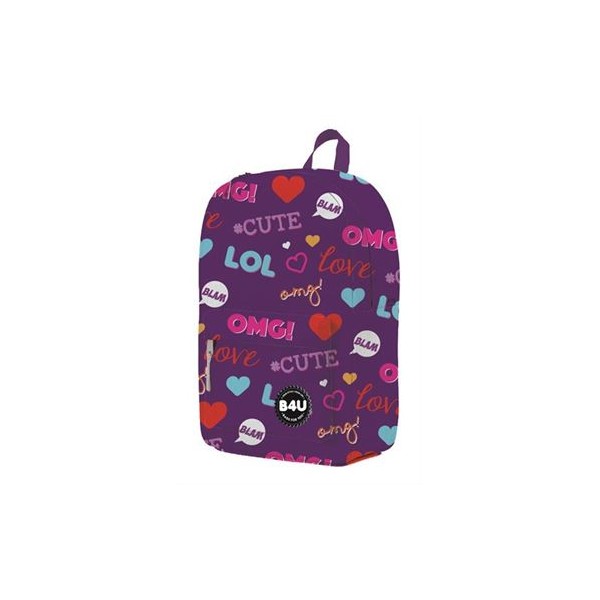 Mochila Mediana B4U Omg Lol 30Cm