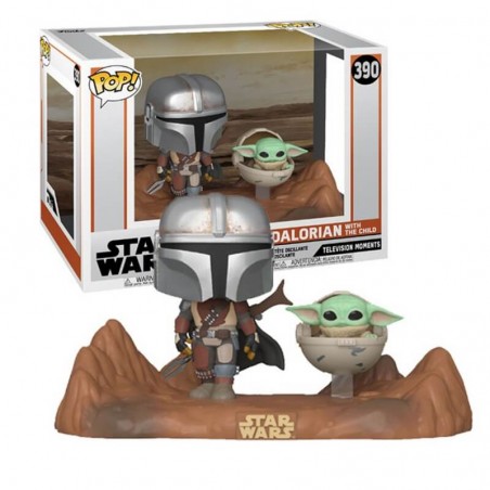 Funko pop star wars the mandalorian the mandalorian & baby yoda