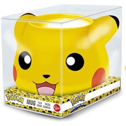 Taza Ceramica 3D 500 Ml Pokemon Pikachu En Caja Regalo
