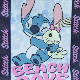Bolsa playa premium Stitch Disney 62x39x20cm. 100% poliéster.