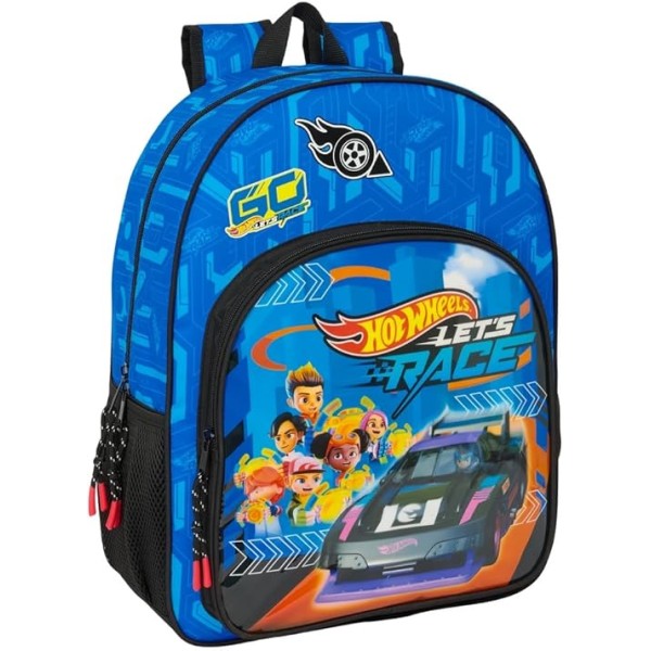 Mochila Adapt.Carro Hot Wheels "Let'S Race" 33X14X42Cm