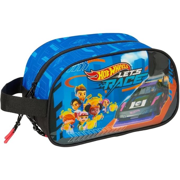 Neceser 1 Asa Adapt.Carro Hot Wheels "Let'S Race" 26X12X15Cm