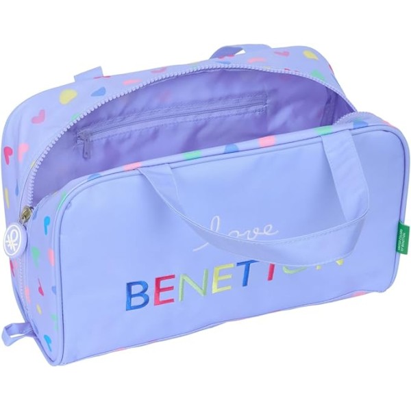 Neceser Rectangular Benetton "Lila" 31X14X19Cm