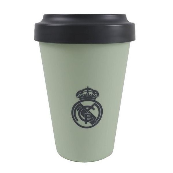 Real Madrid Vaso Para Llevar Verde Empolvado 400Ml.