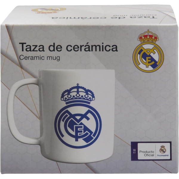 Taza Ceramica Azul Real Madrid 300ml