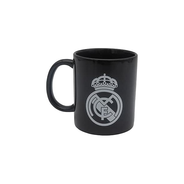 Taza Ceramica Negra Real Madrid 300ml