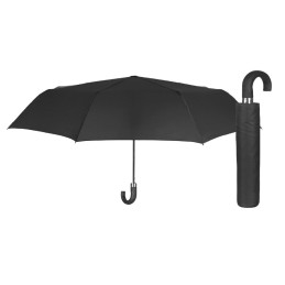 Paraguas hombre 54/8 aut. 2 sec. Negro mang curvo