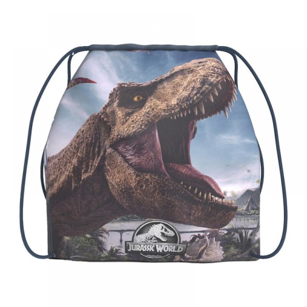 Saquito Mochila Jurassic World 22x22cm.