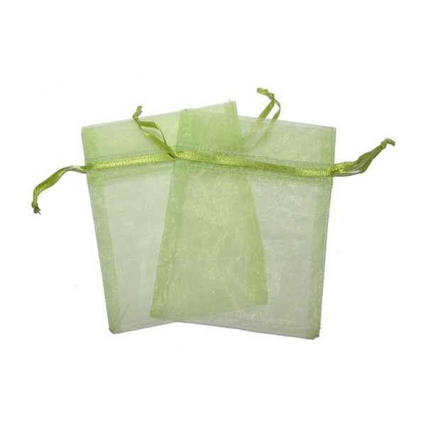 Bolsa de Organza - Pasto verde