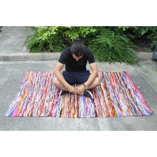 Alfombra grande de trapo - 105x185cm