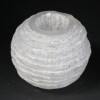 Candelero Selenite Bola de Nieve- 8 cm