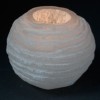 Candelero Selenite Bola de Nieve- 8 cm