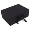 Caja de regalo plegable con Lazo 33x25x12 cm - Negra