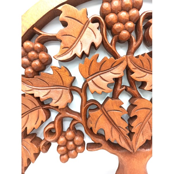 Panel de madera - Árbol de la vida de Uva - 40cm