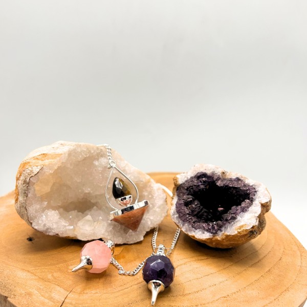 Facted Gemstone Pendulum - Amethyst