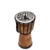 Tambor Djembe hecho a mano con tapa ancha - 25cm