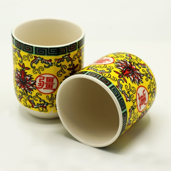 Tazas de te - Diseño oriental larga vida