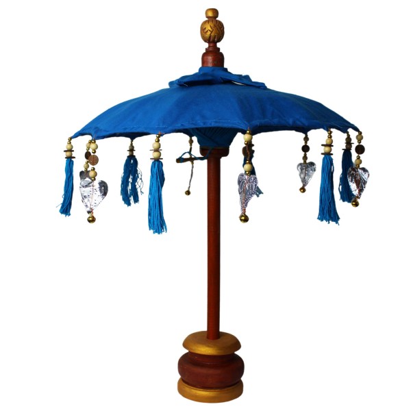 Bali Decoración Hogar Sombrilla - Algodón - Azul- 40cm