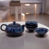 Set de Tetera - Tonos azules - Tetera & Cuatro Tazas