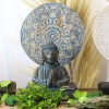 Buddha Feng Shui Set - Mandala Floral - Azul