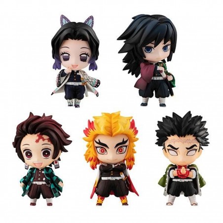 Pack 5 figuras megahouse demon slayer kimetsu no yaiba sailor tanjiro & the hashira set a