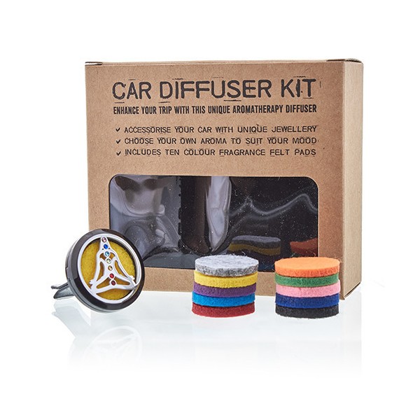 Kit difusor para coche - Estaño yoga chakra - 30mm