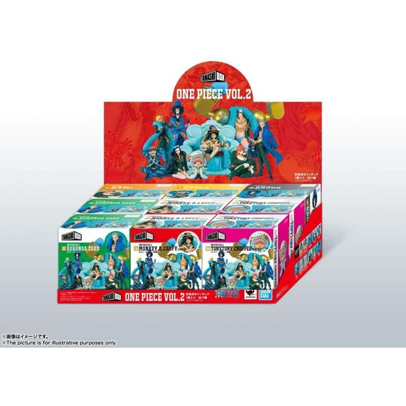 Figura pack 9 unidades tamashii nations one piece vol 2 blind boxes