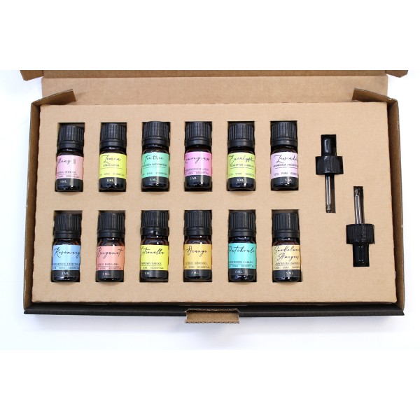 Aromatherapy Essential Oil Set - The Top 12