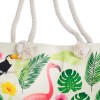 Bolso shopper con asa de cuerda - tropical flamenco