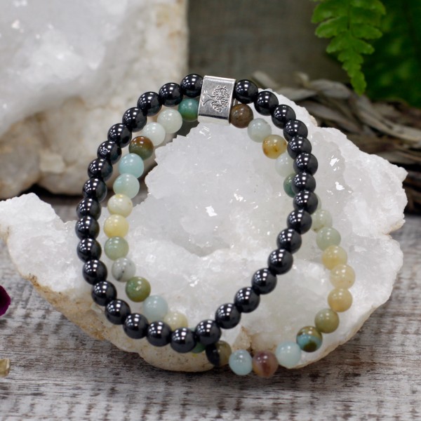 Pulsera de Piedras Preciosas Magnéticas - Amazonite