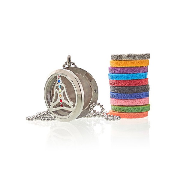 Collar de Joyería de Aromaterapia - Yoga Chakra - 30mm