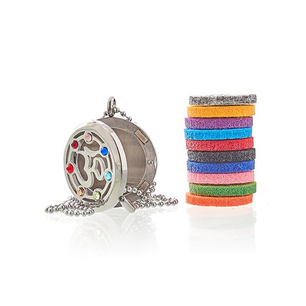 Collar de Joyería de Aromaterapia - OM Chakra - 30mm