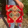 Bolso bandolera rojo Kilim Festival