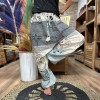 Pantalones de yoga y festival - Estampado Himalayan High Cross en gris