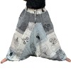 Pantalones de yoga y festival - Aladdin Himalayan Print en gris