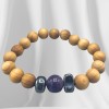 Pulsera de Cedro - Chakra del Tercer Ojo - Amatista