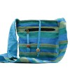 Bolsa bandolera Nepal -Prados de primavera Verde y Azul